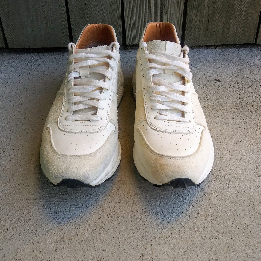 Mens RARE White Horsehide Viberg Sneakers Sz 9 Sold Out Everywhere - Picture 4 of 7